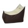 Tron brown-cream Sako bag pouffe XXL 140 x 90 cm image 3
