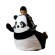 Sako bag pouffe Panda black and white L 105 x 80 cm image 3