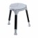 Dietz Tayo SilverLine - antibacterial round shower stool with height adjustment image 1