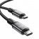Ātrās uzlādes kabelis Rocoren USB-C uz USB-C Retro Series 3m 240W (pelēks) 2