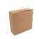 Kartona kūku kastes ar lodziņu, atlokāmu vāku un ieliktni 230x230x90mm, brūnas 3