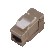 Modular CAT7 Keystone Module | 90° contacts | CAT6A/CAT6/CAT5E |  For tool-free assembly image 1